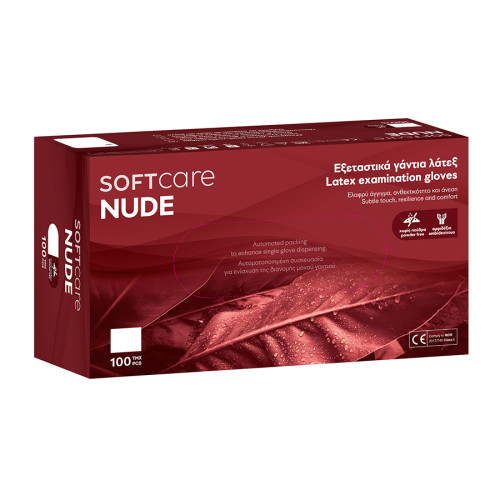 ΓΑΝΤΙΑ LATEX SOFT CARE NUDE ΧΩΡΙΣ ΠΟΥΔΡΑ ΛΕΥΚΟ 100 ΤΜΧ